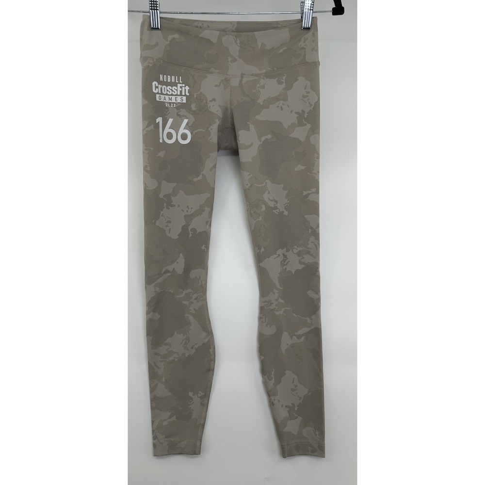 NO BULL Leggings Womens S Brown Camo Workout Gym Running Activewear